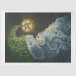 Papel De Seda Star Santa Claus