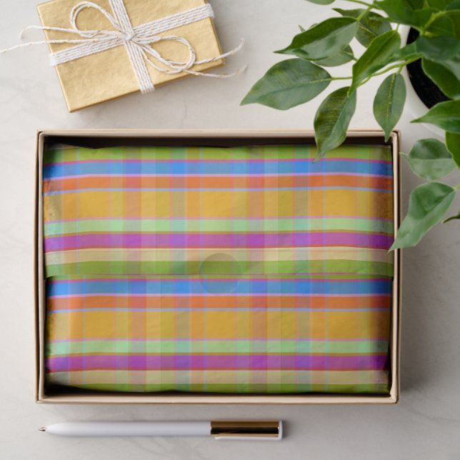 Papel De Seda Starburst Plaid SXB (Presente)