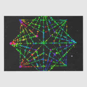 Papel De Seda Starfield Kaleidoscope Design