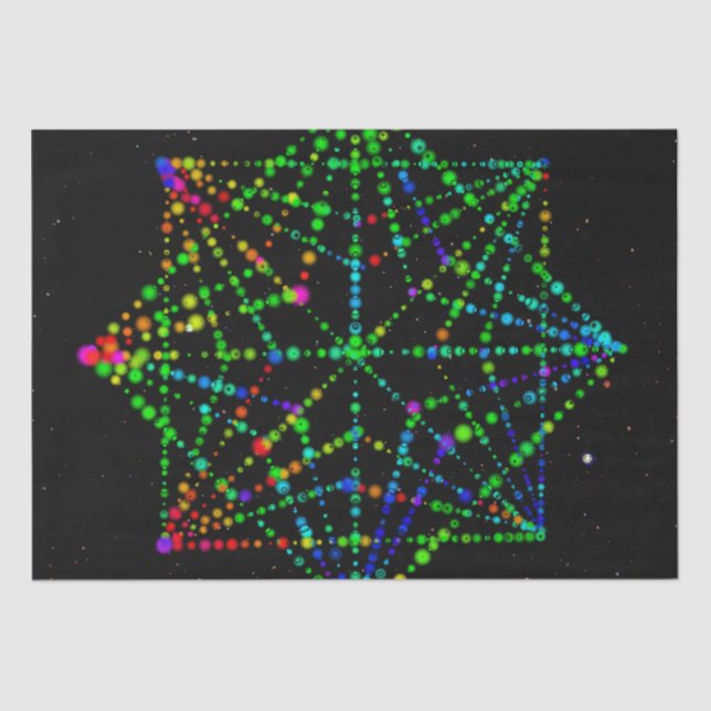 Papel De Seda Starfield Kaleidoscope Design (Frente )