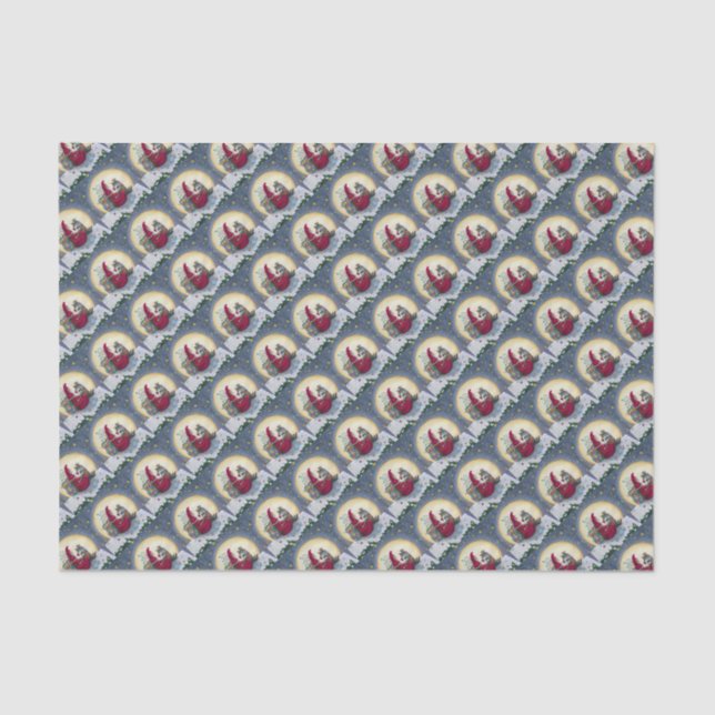 Papel De Seda Starry Night Belsnickle Papais noeis CHRISTMAS PAC (Frente )