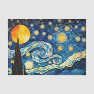 Papel De Seda Starry Nights Vintage Decoupage Paper