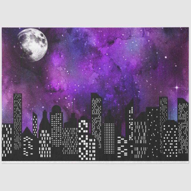 Papel De Seda Starry Skyline Series Design 2 (Frente )