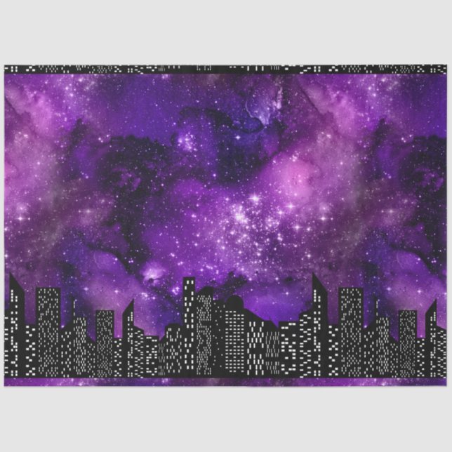 Papel De Seda Starry Skyline Series Design 6 (Frente )