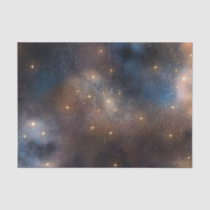 Papel De Seda Starry Stars Space Galaxy Blue Black Padrão