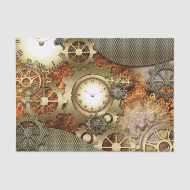 Papel De Seda Steampunk (Frente )