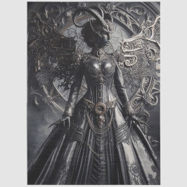 Papel De Seda Steampunk Fantasy Darkness Demon Fashion 