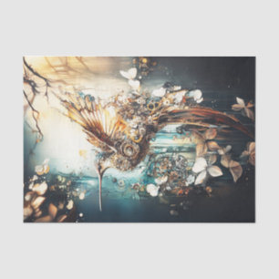Papel De Seda Steampunk Hummingbird