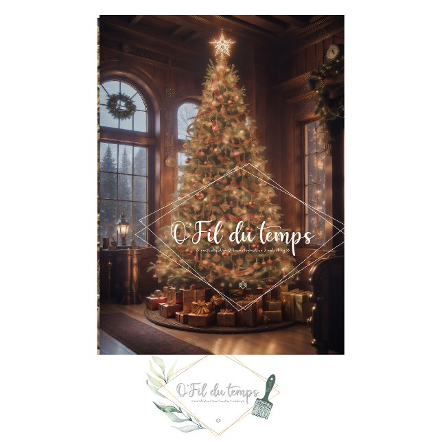 Papel De Seda Steampunk magnanimous Christmas tree family room (Criador carregado)