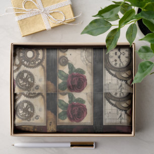 Papel De Seda Steampunk Mecânico