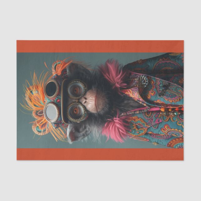 Papel De Seda Steampunk Monkey Business (Frente )