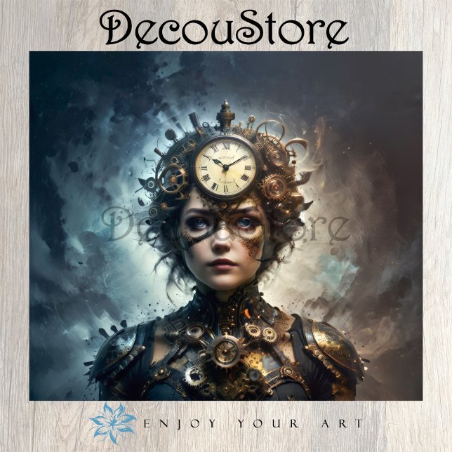 Papel De Seda Steampunk Muse Decoupage (Criador carregado)