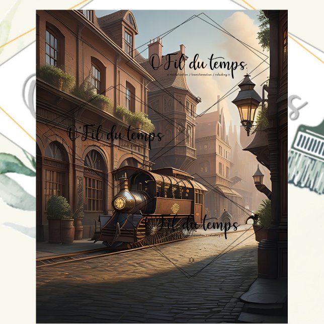 Papel De Seda Steampunk Post Apocalyptic Cities Decoupage v4 (Criador carregado)