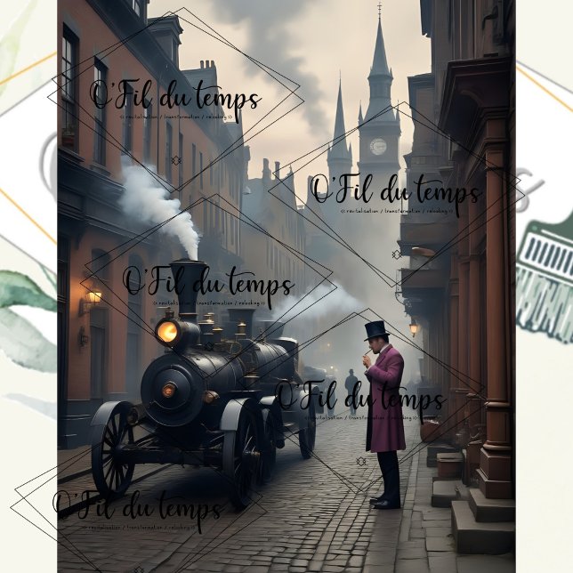 Papel De Seda Steampunk Post Apocalyptic Cities Decoupage v7 (Criador carregado)