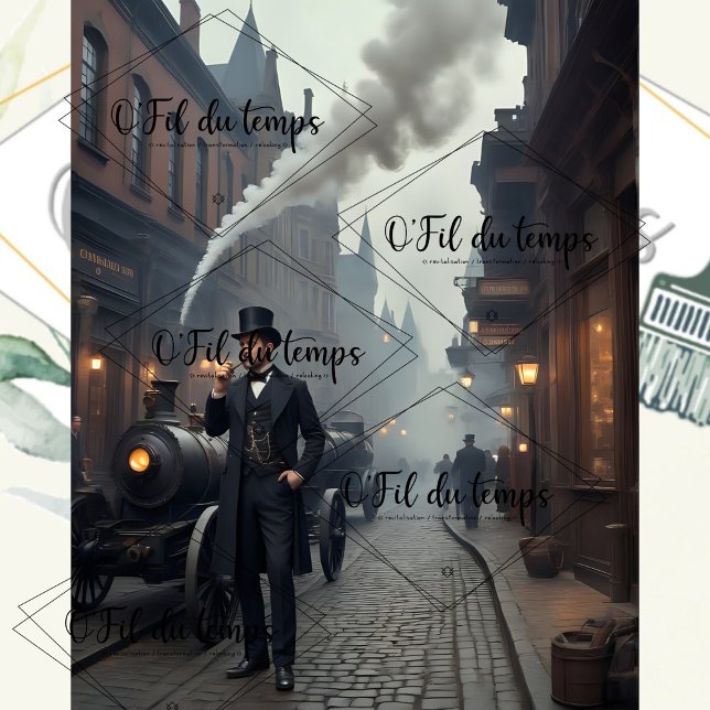 Papel De Seda Steampunk Post Apocalyptic Cities Decoupage v9 (Criador carregado)