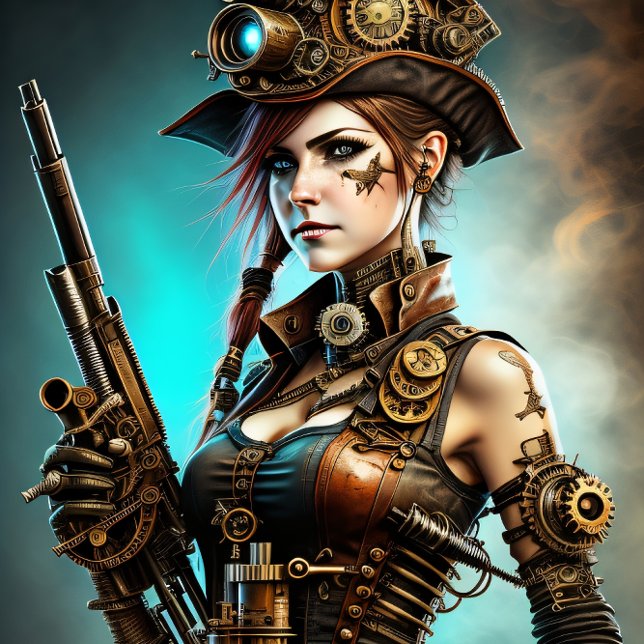 Papel De Seda Steampunk woman Ready or not v7.1 (Criador carregado)