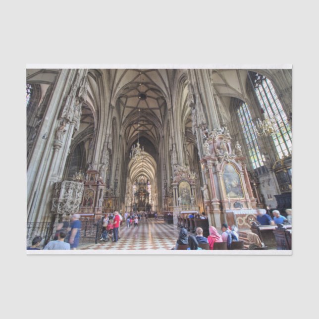 Papel De Seda Stephansdom, Viena Áustria (Frente )