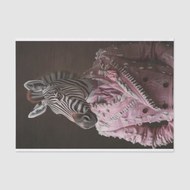 Papel De Seda Steve, o Zebra (Frente )