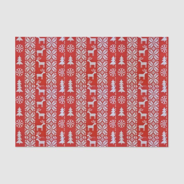 Papel De Seda Stitch da Cruz de Natal (Frente )