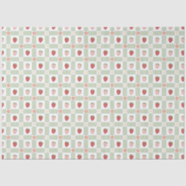 Papel De Seda Strawberry Gingham Berry Themed