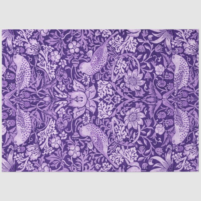 Papel De Seda Strawberry Thef Purple, William Morris (Frente )