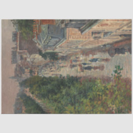 Papel De Seda Street Scene em Paris, França (por Maximilien Luce