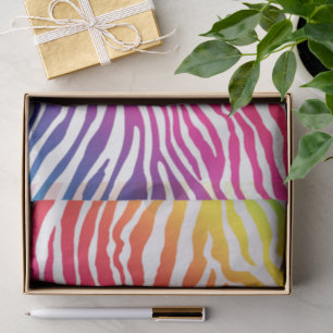 Papel De Seda Stripes Arco-íris