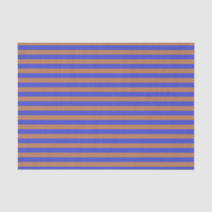 Papel De Seda Stripes Azul e Marrom