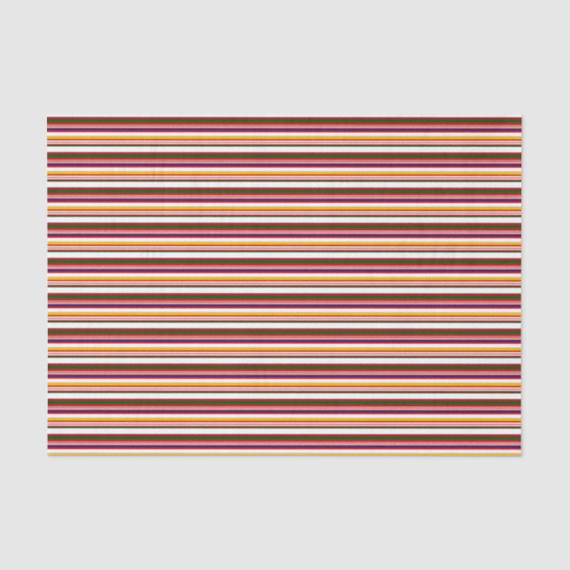 Papel De Seda Stripes de doces horizontais (grande escala) (Frente )