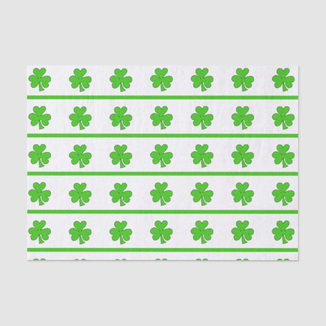 Papel De Seda Stripes de Shamrock (Frente )