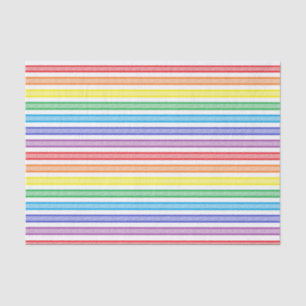 Papel De Seda Stripes do Arco-Íris
