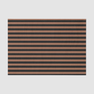 Papel De Seda Stripes Pretas e Marrons