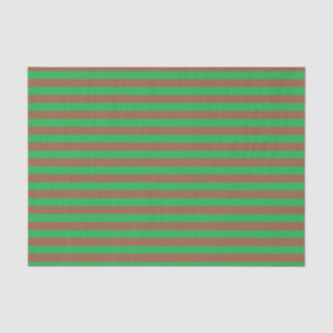 Papel De Seda Stripes Verde e Marrom