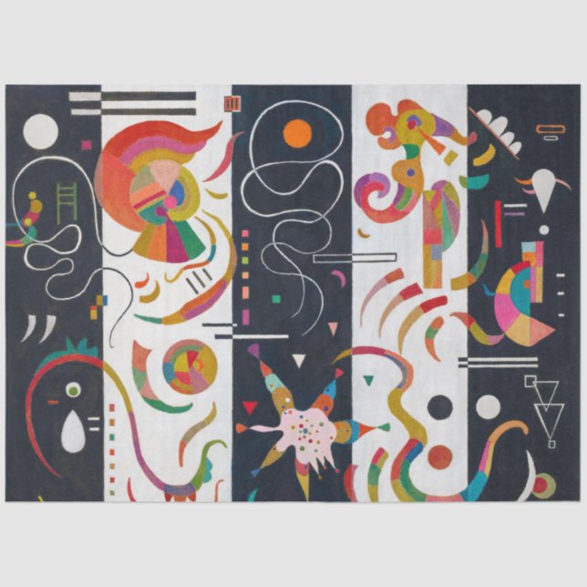 Papel De Seda Stripes, Wassily Kandinsky (Frente )