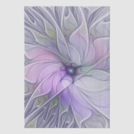 Papel De Seda Stunning Beauty Modern Abstract Fractal Art Flower