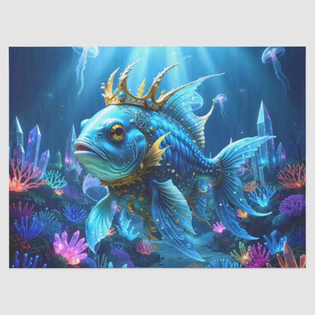 Papel De Seda Sua Alteza Peixe Real  (Frente )