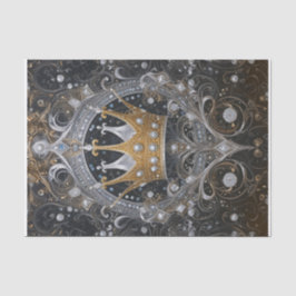 Papel De Seda Sua Alteza, Rainha Fabulosa Dourada e Prateada