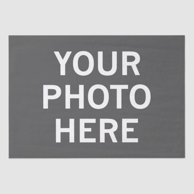 Papel De Seda Sua Foto Aqui (Frente )