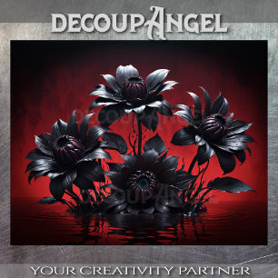 Papel De Seda Subida de Petais Negros - Desligência -