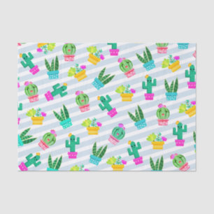 Papel De Seda Succulents Potted bonitos & cacto de Kawaii
