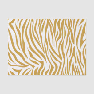Papel De Seda Sudan Brown Safari Zebra