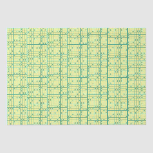 Papel De Seda Sudoku (Frente )