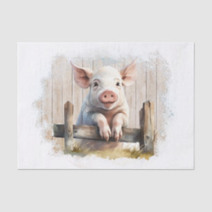 Papel De Seda Suína de Fazenda