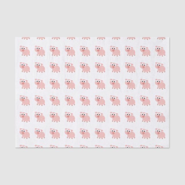 Papel De Seda Suíno rosa-claro (Frente )