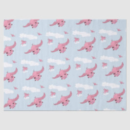 Papel De Seda Suínos voadores