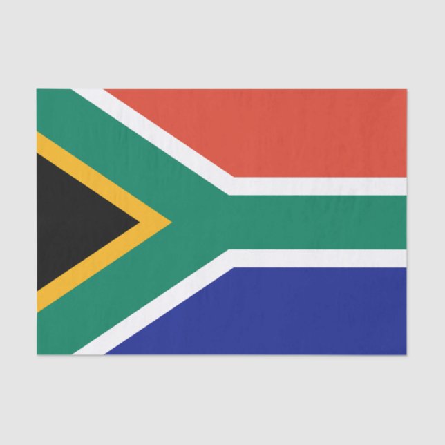 Papel De Seda Sul - bandeira africana (Frente )