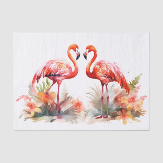 Papel De Seda Summer Flamingo (Frente )