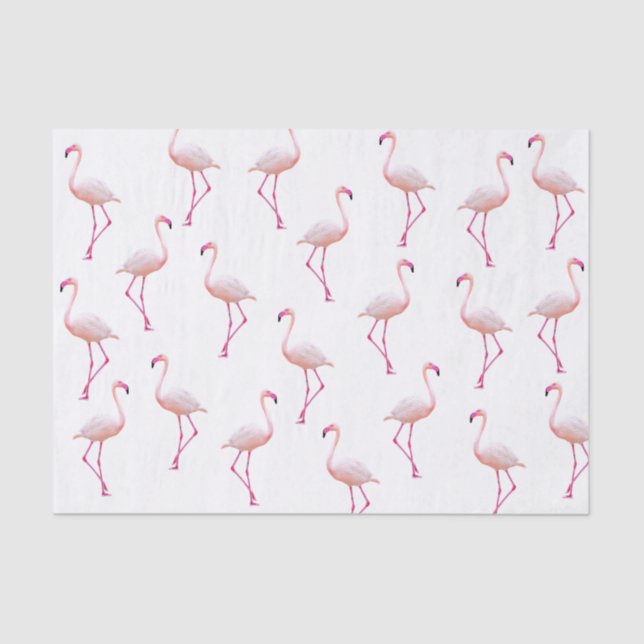 Papel De Seda Summer Flamingo Pattern (Frente )