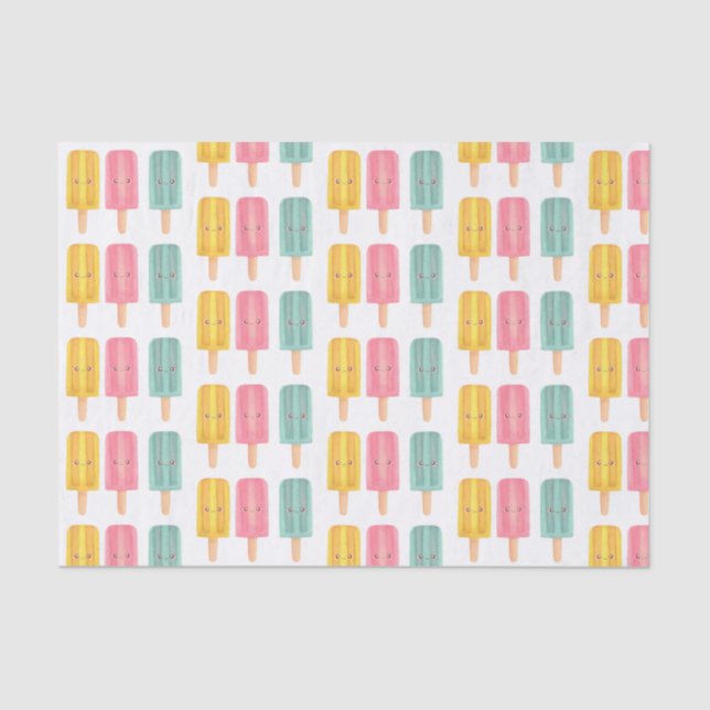 Papel De Seda Summer Ice Cream Sticks (Frente )