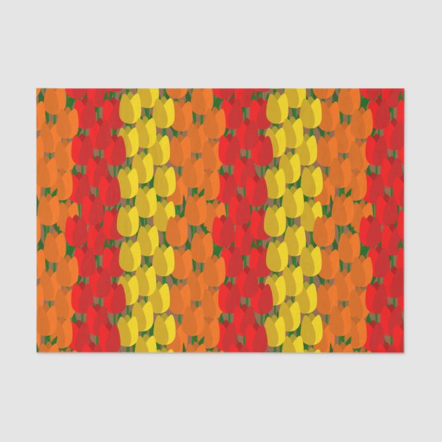 Papel De Seda Summer Tulip Field (Frente )